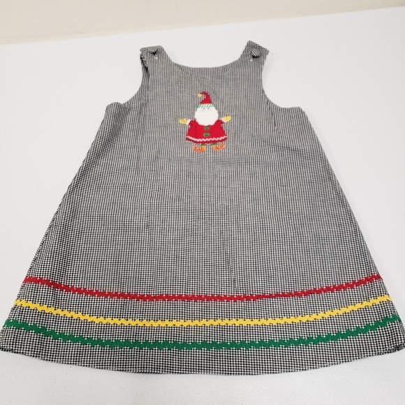 Glorimont Girls Reversible Holiday Dress Pumpkin Fall Christmas Santa Size 3T - Picture 3 of 7